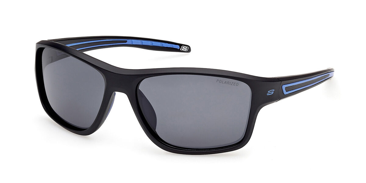 Skechers SE00183 Polarized 02D 61 Svarta Solglas&ouml;gon M&auml;n