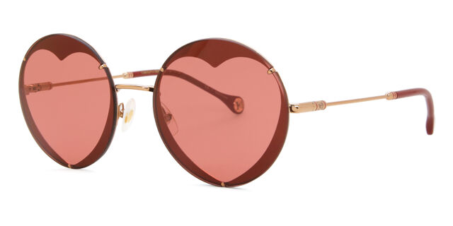 NEW CAROLINA HERRERA SUNGLASSES PINK GOLD WOMEN EYEWEAR CH0013/S 0EYR U1 NEW CAROLINA HERRERA SUNGLASSES PINK GOLD WOMEN EYEWEAR  main image 3