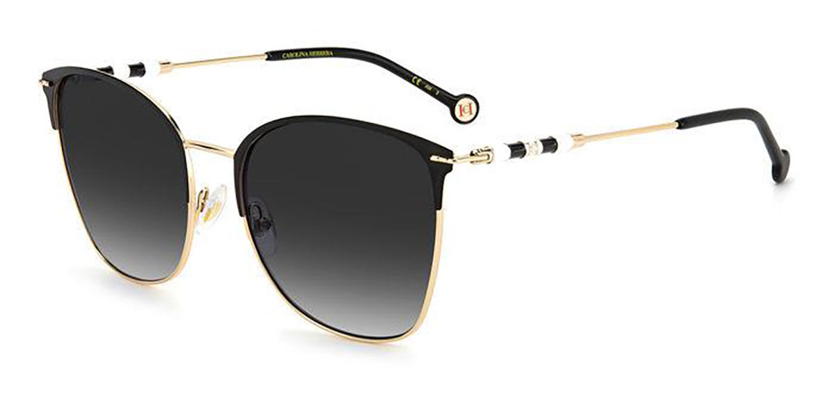 Carolina Herrera CH 0036/S RHL/9O Sunglasses in Black Gold |  SmartBuyGlasses USA