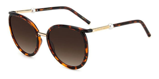Carolina Herrera HER 0077/S 086/HA Oval Dark Tortoise  display picture 1