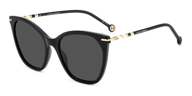 Carolina Herrera HER 0091/S 807/IR Square Black Sunglasses  display picture 3