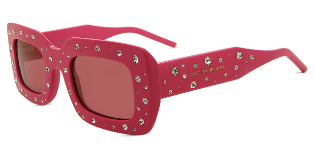 Carolina Herrera HER 0131/S MU1/4S Rectangle Pattern Fuchsia  display picture 1