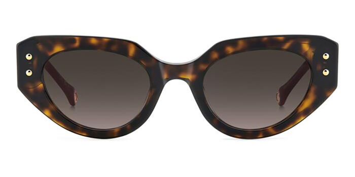 New Carolina Herrera Women\'s Sunglasses Havana Full Rim Cat Eye Frame CH 0003/S Carolina Herrera CH 0003/S 086/HA Cat Eye Havana Sunglasses  main image 3