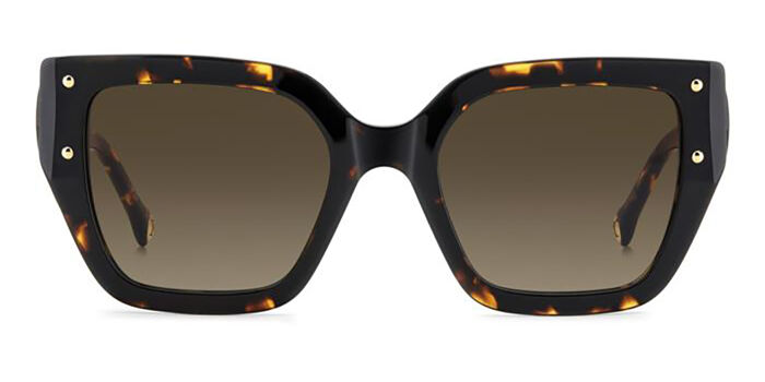 Carolina Herrera CH 0003/S 086/HA Cat Eye Havana Sunglasses 