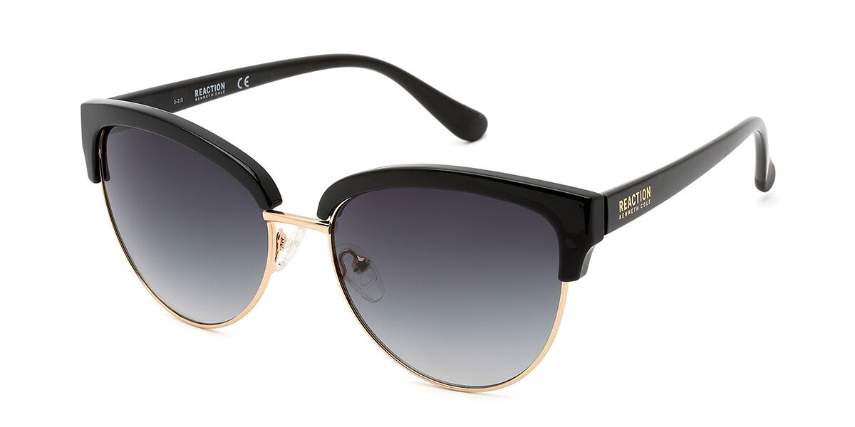 Kenneth Cole KC2931 01B Sunglasses Shiny Black Gold | VisionDirect ...