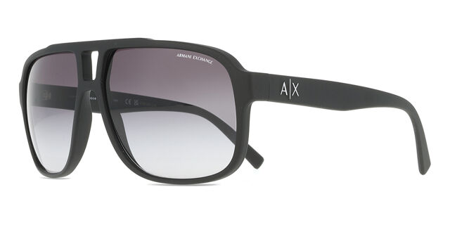 Armani Exchange AX4104S 80788G Pilot Matte Black Sunglasses  display picture 2