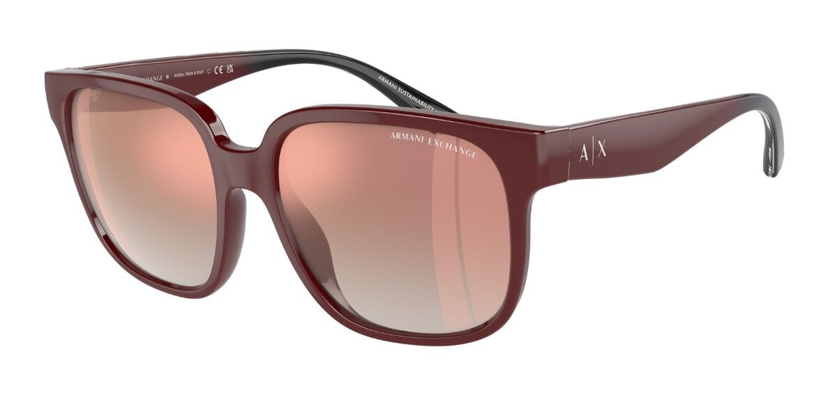 Armani Exchange AX4136SU 82986F Women’s Sunglasses Burgundy Size 56