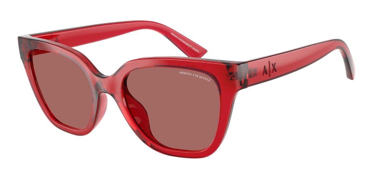 Armani Exchange AX4164SU 839369 53 R&ouml;da Solglas&ouml;gon Kvinna