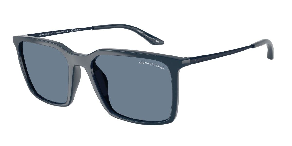 Armani Exchange AX4170SU Polarized 84062V Men's Sunglasses Blue Size 55