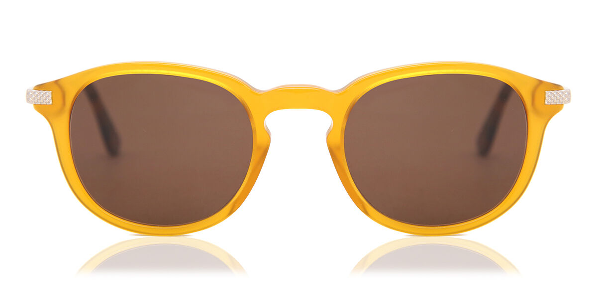 Oval Montuta Completa Plastico Amarillas Gafas De Sol Para Hombre - SmartBuy Collection