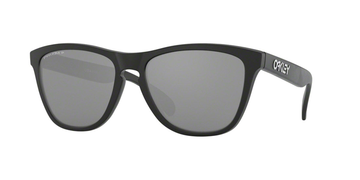 Oakley OO9245 Frogskins Sunglasses - 924587 Matte Black/Prizm Black Polarized