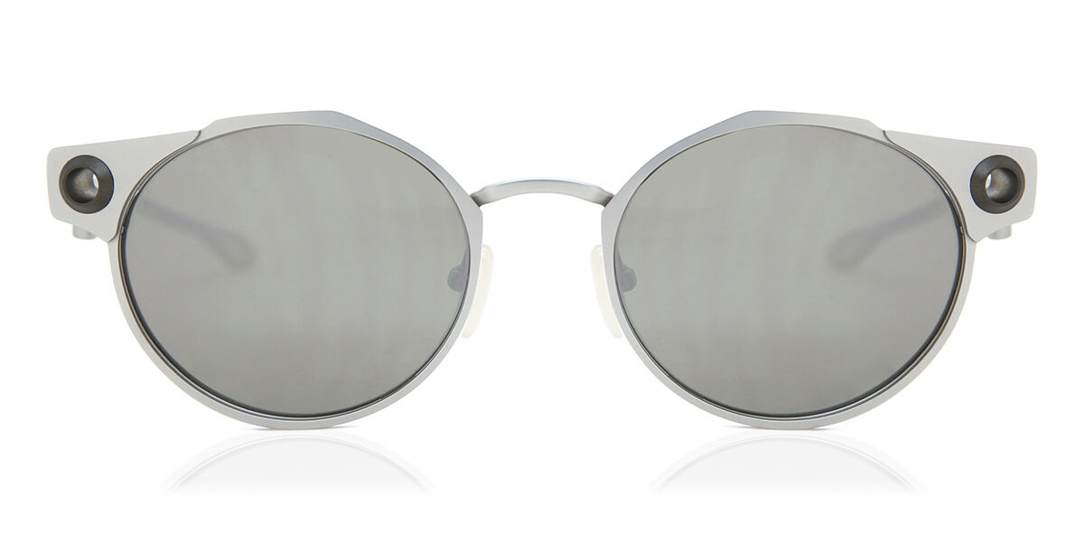Oakley OO6046 DEADBOLT 604601 Sunglasses in Satin Chrome Silver ...