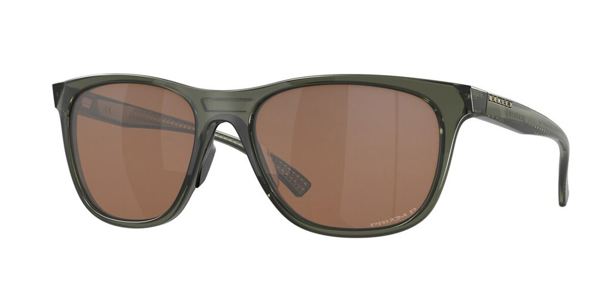 Oakley OO9473 LEADLINE Polarized 947309 Sunglasses Clear Olive Green