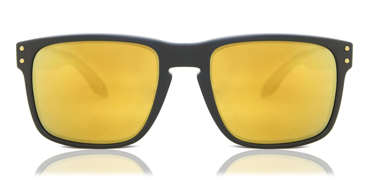 Photos - Sunglasses Oakley OO9102 HOLBROOK Polarized 9102W4 Men's  Black Size 