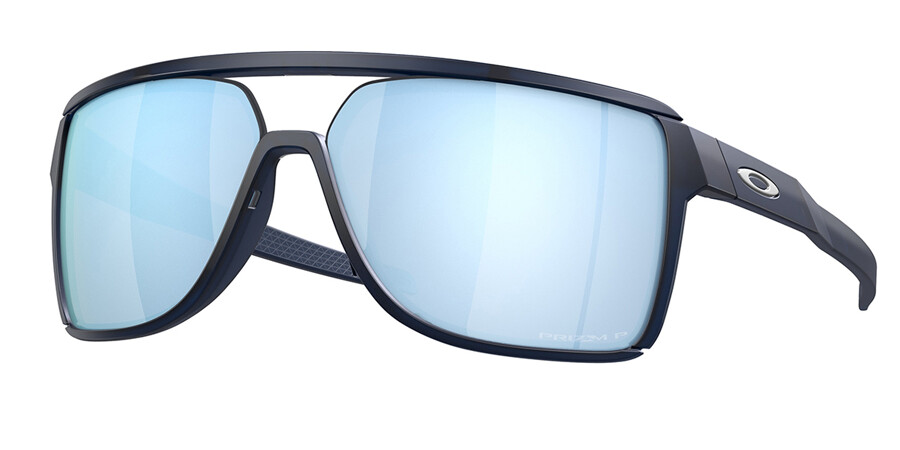 Oakley OO9147 CASTEL Polarized 914706 Sunglasses in Transparent Matte Blue  | SmartBuyGlasses USA