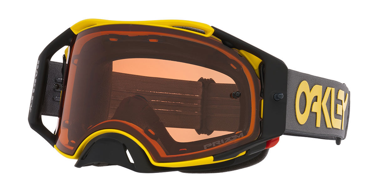 Oakley Fj&auml;rils OO7046 AIRBRAKE MX 7046I4 Standard Gula Solglas&ouml;gon M&auml;n