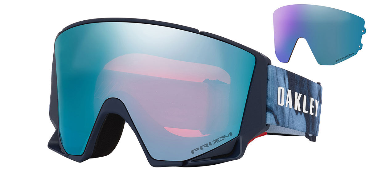 Oakley Fj&auml;rils OO7147A FLOW SCAPE AF M Asian Fit With Spare Lens 714711 Standard Bl&aring;a Solglas&ouml;gon M&auml;n
