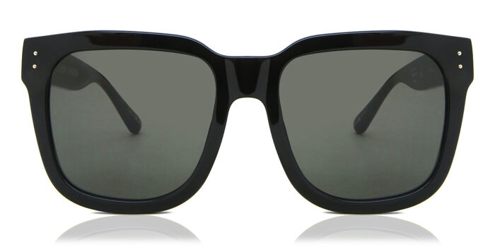 Linda Farrow FREYA SQUARE SUNGLASSES IN TORTOISESHELL Linda Farrow Freya Sunglasses Tortoiseshell Gold/Deep Green main image 2