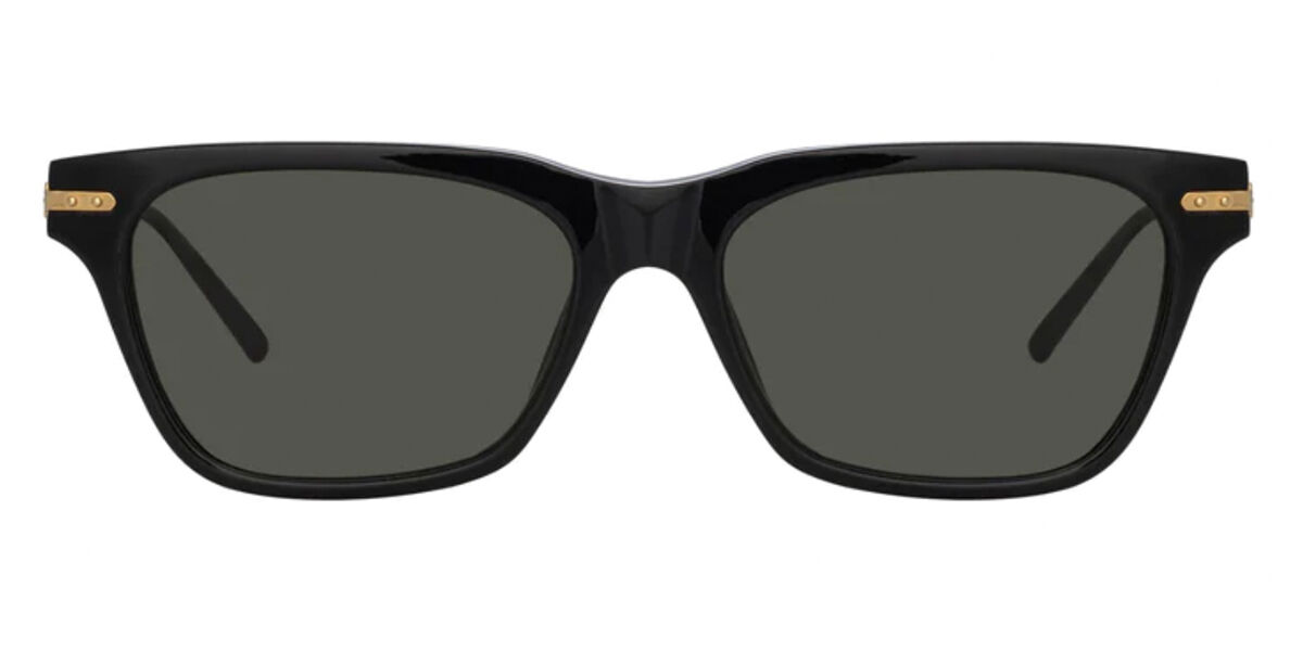 Linda Farrow MAE LF55A/S Asian Fit C4 Sunglasses in Black ...