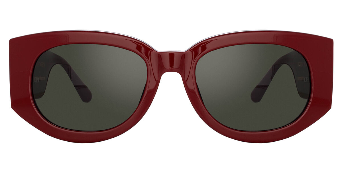 Linda Farrow DEBBIE LFL1059 C7 Sunglasses in Burgundy | SmartBuyGlasses USA