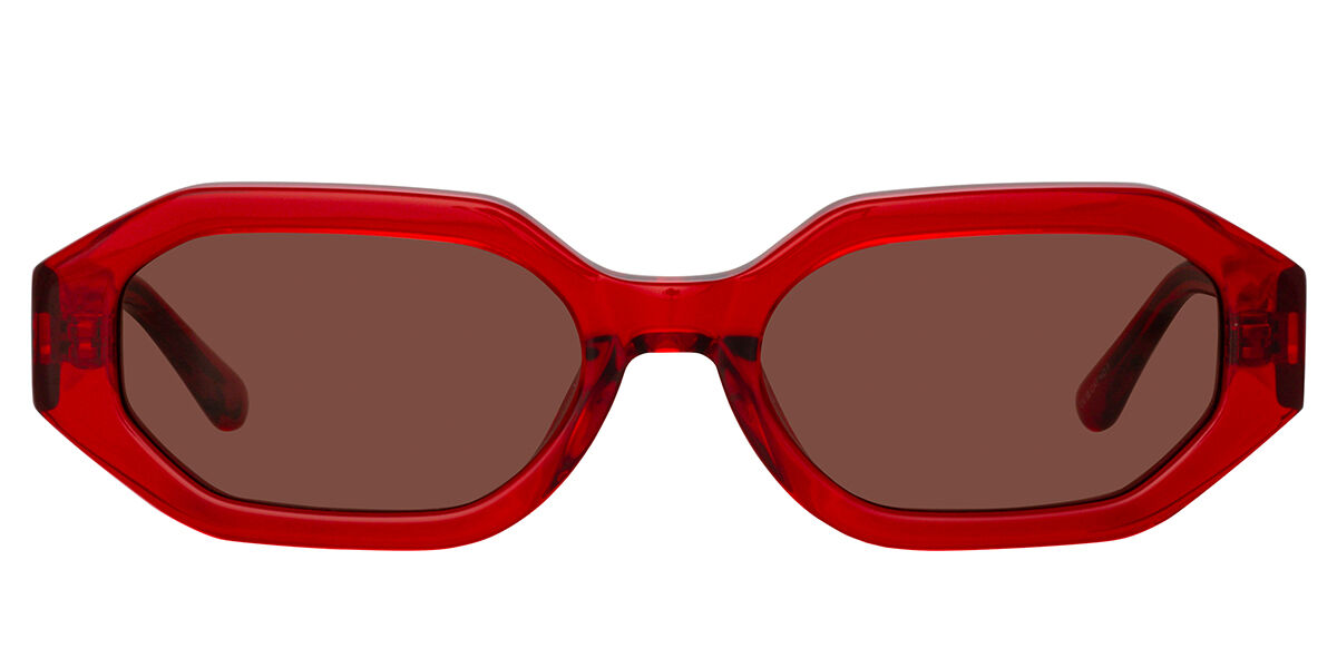 Linda Farrow THE ATTICO IRENE ATTICO14 C13 Women's Sunglasses Red Size 54