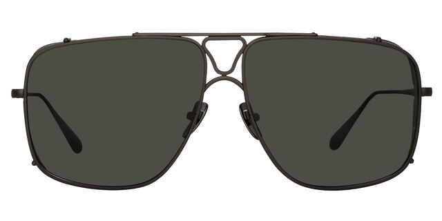 Linda Farrow ENZO LFL1393 C3 Pilot Matte Nickel Gunmetal  display picture 1