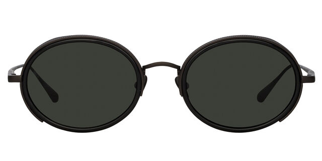 Linda Farrow FINN LFL1413 C2 Oval Black/Matte Nickel 