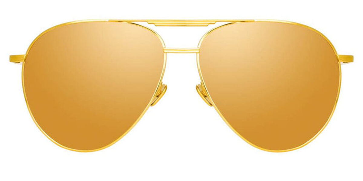 Linda Farrow CARTER LFL999 C2 Men's Sunglasses Gold Size 65