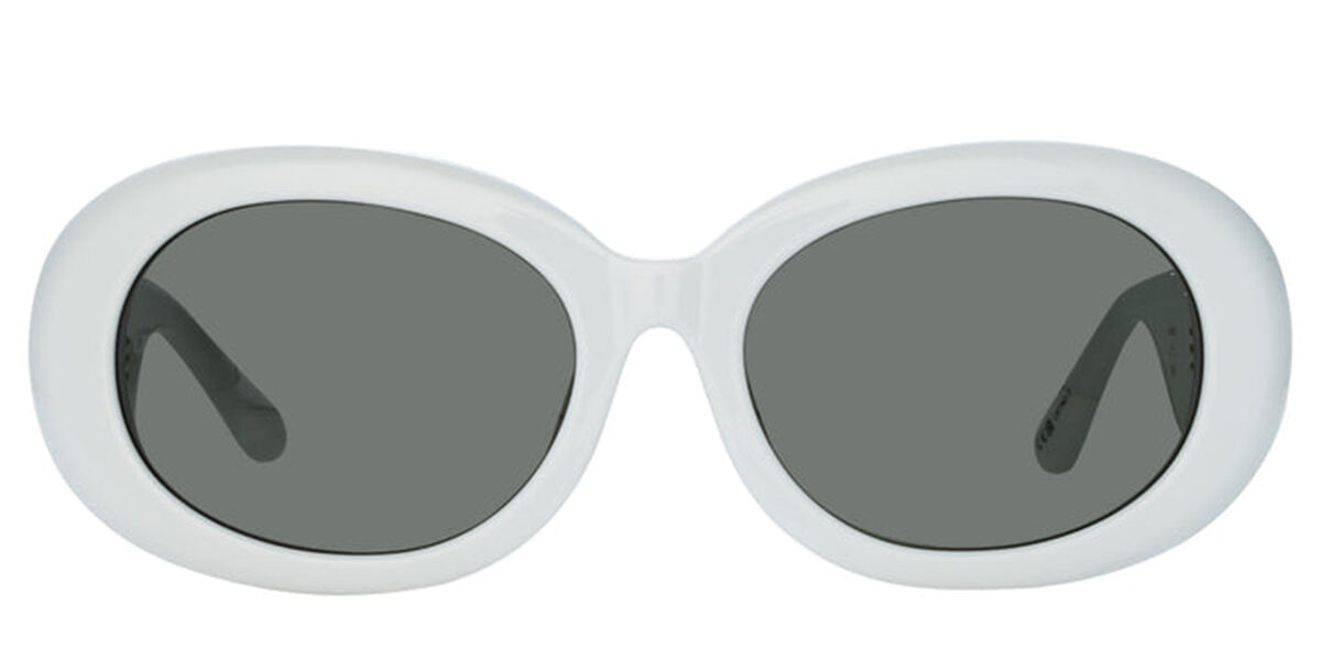 Linda Farrow LINA LFL1462 C4 Men's Sunglasses White Size 55