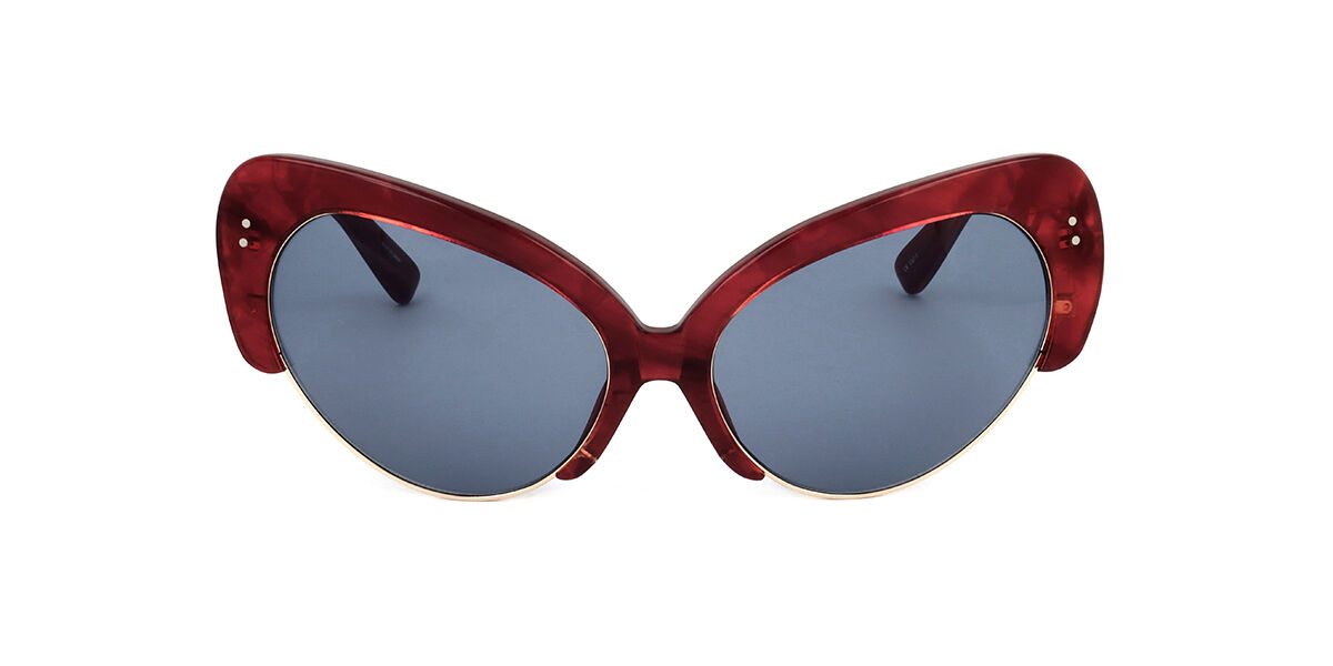 Linda Farrow ERDEM EDM7 C4 67 Lunettes De Soleil Femme Rouges