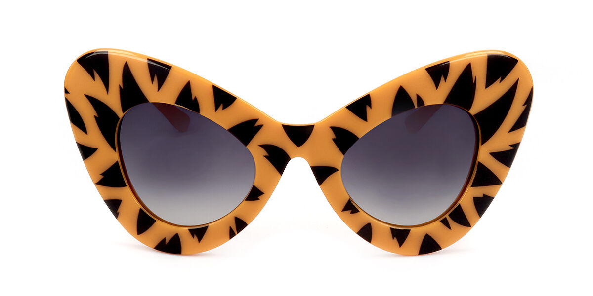 Linda Farrow JEREMY SCOTT JSC C3 49 Lunettes De Soleil Femme Oranges