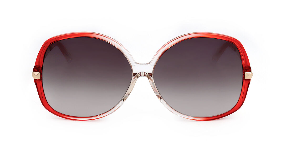 Linda Farrow MATTHEW WILLIAMSON MW61 C11 Rood Dames Zonnebril