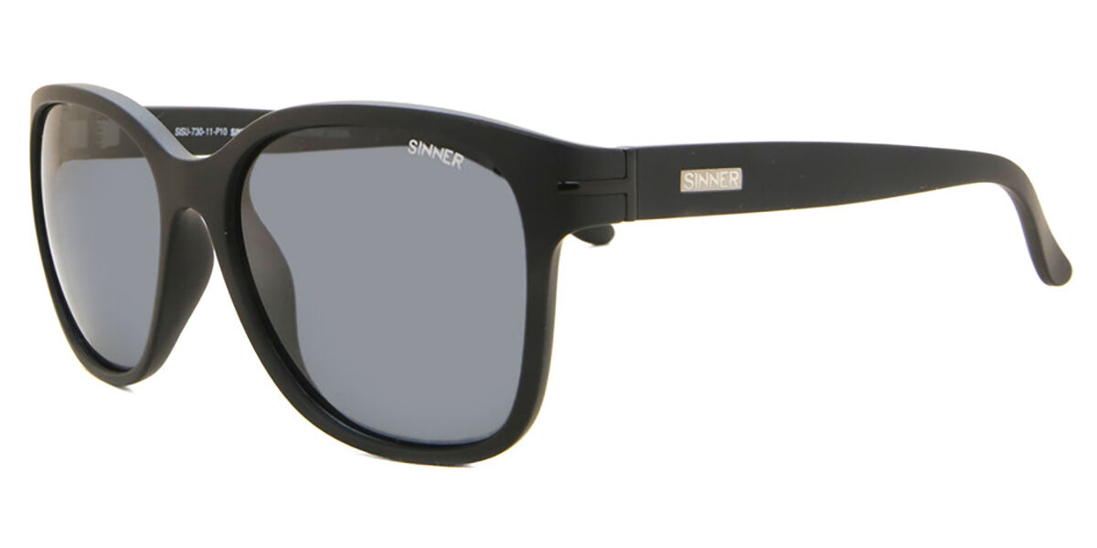 Sinner Paraiso Polarized SISU-730-11-P10 55 Lentes De Sol Para Hombre Negros