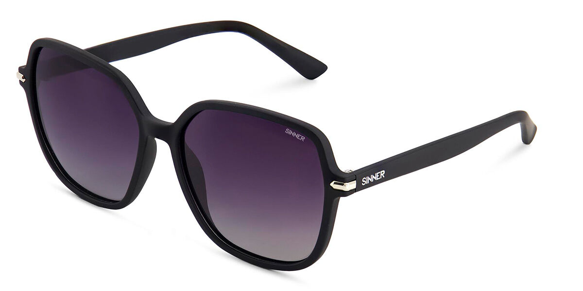 Sinner Barfleur Polarized SISU-944-10-P10 58 Svarta Solglas&ouml;gon Kvinna