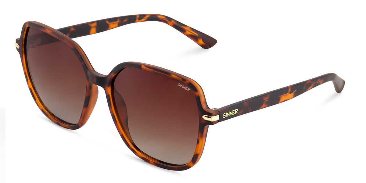 Sinner Barfleur Polarized SISU-944-41-P30 58 Sk&ouml;ldpaddem&ouml;nstradeshell Solglas&ouml;gon Kvinna