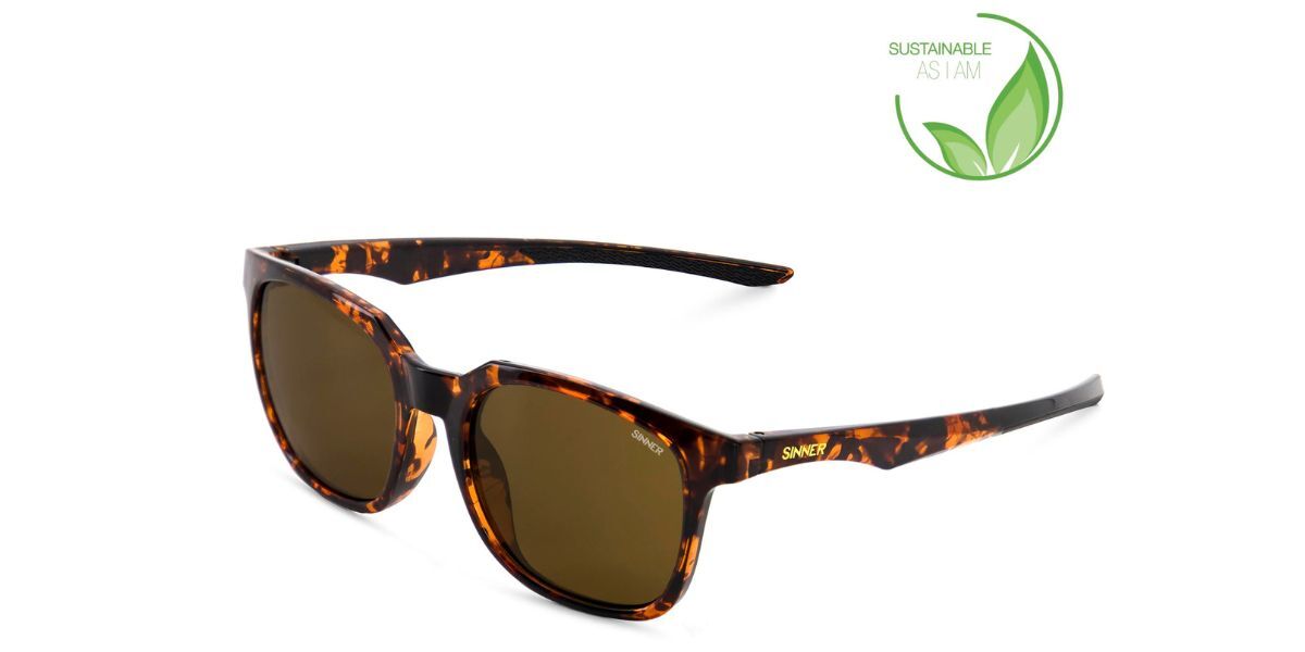 Sinner Bauhi Asian Fit Sisu-921-40-30 Men's Sunglasses Tortoiseshell Size Standard In Shiny Brown Tortoise-matte Black