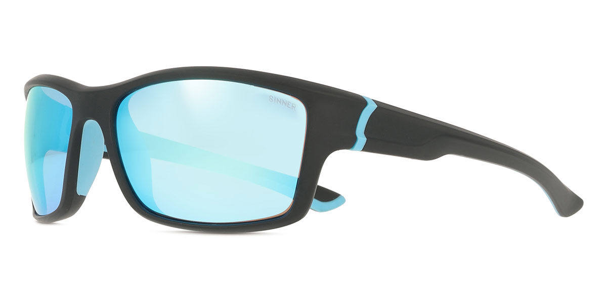 Sinner Cayo SISU-685-10A-48 Men's Sunglasses Black Size 60