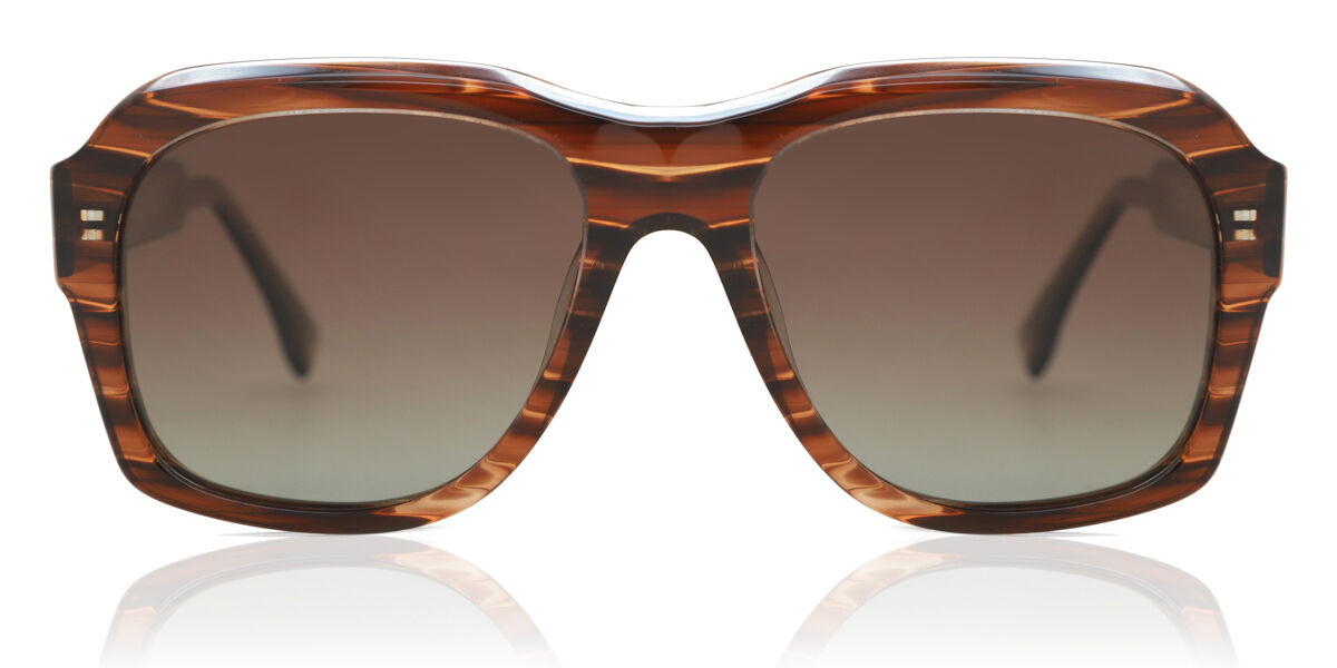 Square Full Rim Plastic Men’s Prescription Sunglasses Brown Size 56 - Arise Collective