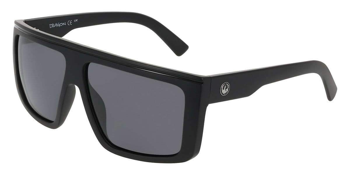 DRAGON DR JAX LL POLAR 003 60 Svarta Solglas&ouml;gon M&auml;n