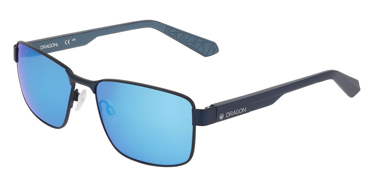 Dragon Dr Arlo Ll Ion 413 Men's Sunglasses Blue Size 56 In Matte Navy Blue