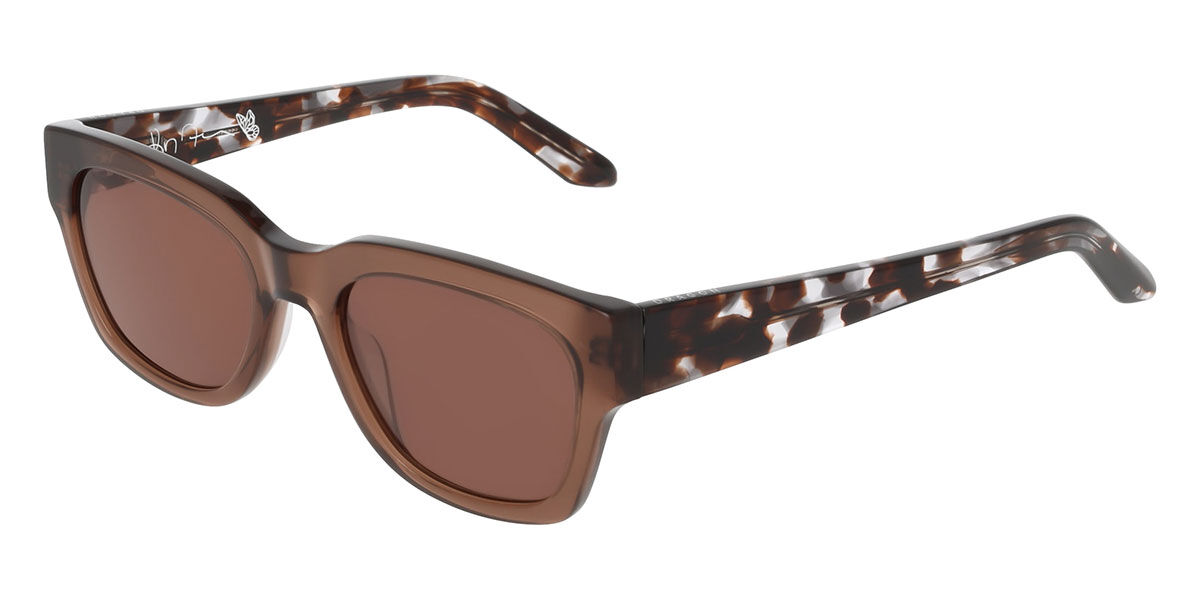 Dragon Dr Kimmy Ll 232 Women's Sunglasses Brown Size 53 In Transparent Mocha