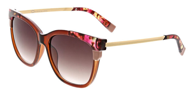Oscar De La Renta Sunglasses Cat Eye Brown OSCAR by Oscar de la Renta Neutral Crystal Cat Eye Frame  main image 3