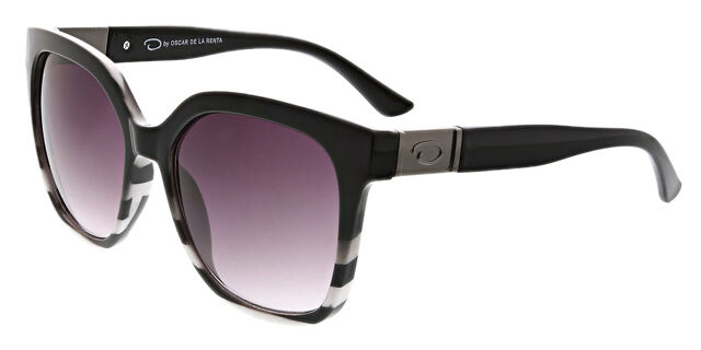 Oscar de la Renta Black and Purple Sunglasses Oscar De La Renta Black And Gold Tone Sunglasses With Purple  main image 2
