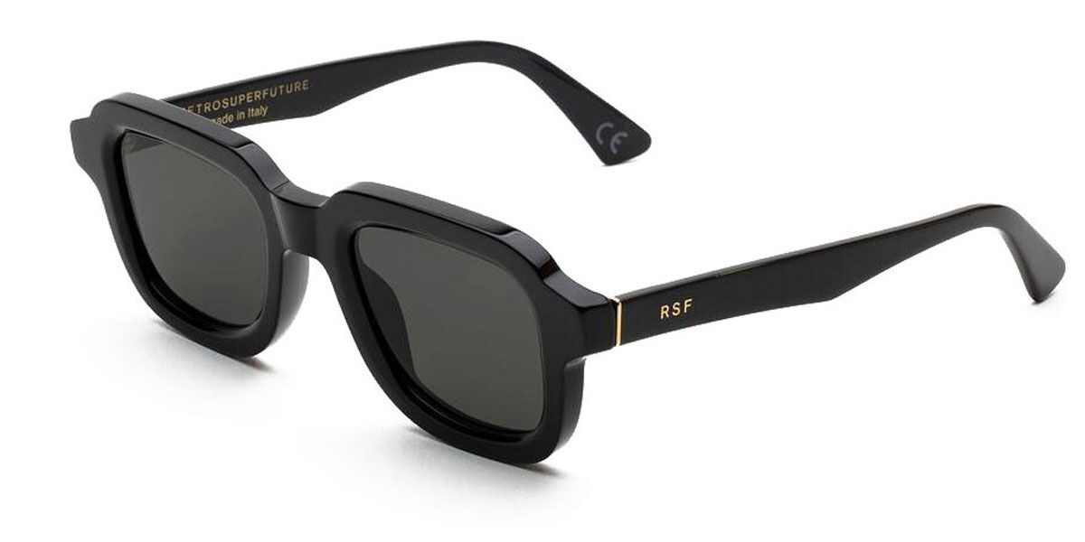 Retrosuperfuture Lazarus IWQJ VR5 Sunglasses Black | SmartBuyGlasses UK