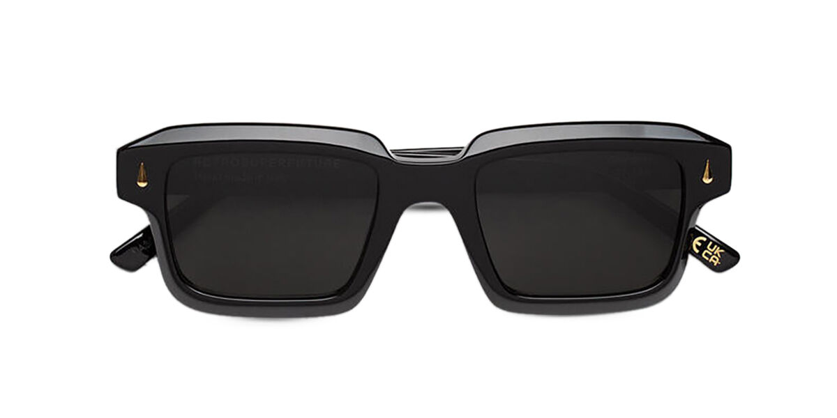 Retrosuperfuture GIARDINO BLACK YA3 Women's Sunglasses Black Size 50