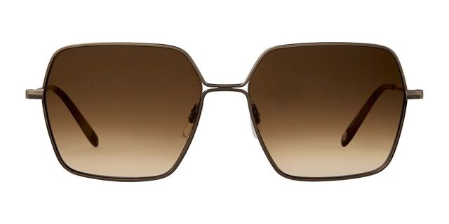 Meadow Sun Garrett Leight Brown Sunglasses Garrett Leight MEADOW SUN Brunette Square Ladies Sunglasses  main image 2
