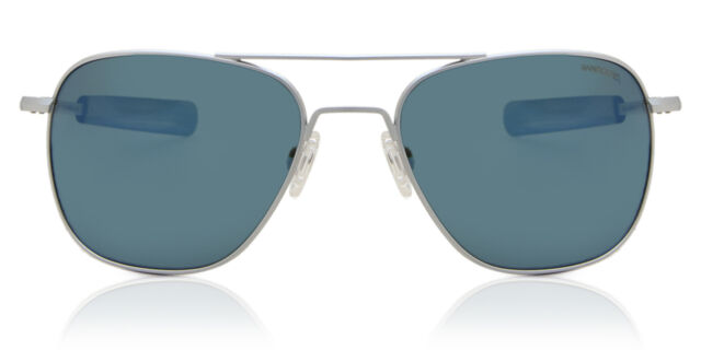 Aviator Polarized sunglasses Matte Chrome Grey SmartBuyGlasses US