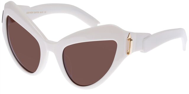 Karen Walker Bow Wow KAS2349738 Cat Eye Ivory White 