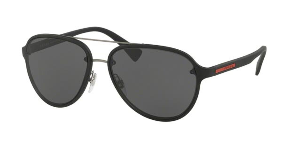 Prada Linea Rossa PS52SS DG05S0 Sunglasses Black | VisionDirect Australia