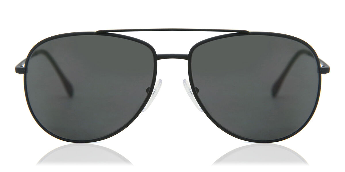 Prada Linea Rossa PS55US DG05S0 Sunglasses Black Rubber | SmartBuyGlasses UK